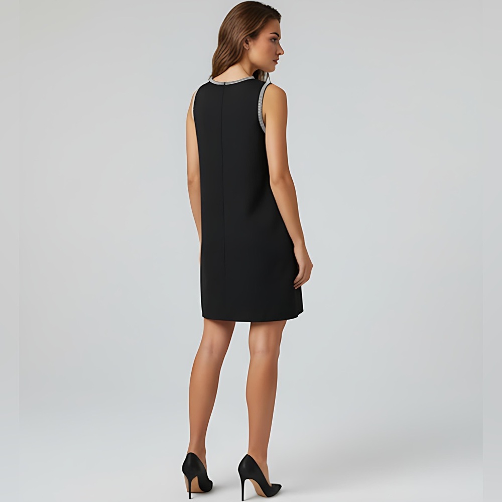 Rhinestone Embellishment Mini Dress Black - Picture 5 of 10